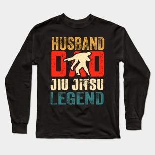 husband dad  jiu jitsu legend Long Sleeve T-Shirt